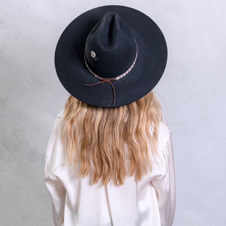 BLACK BEAVER BLEND HAT BLACK BEAVER BLEND HAT
