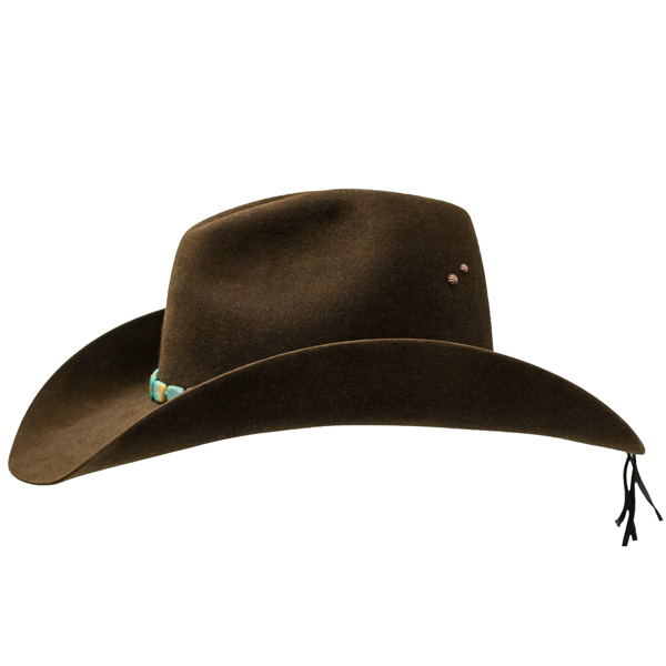 DARK BROWN BEAVER BLEND HAT display picture 1