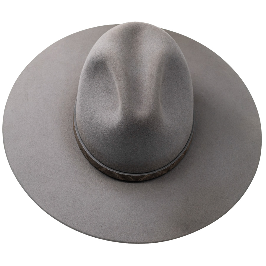 ASH GREY RABBIT HAT