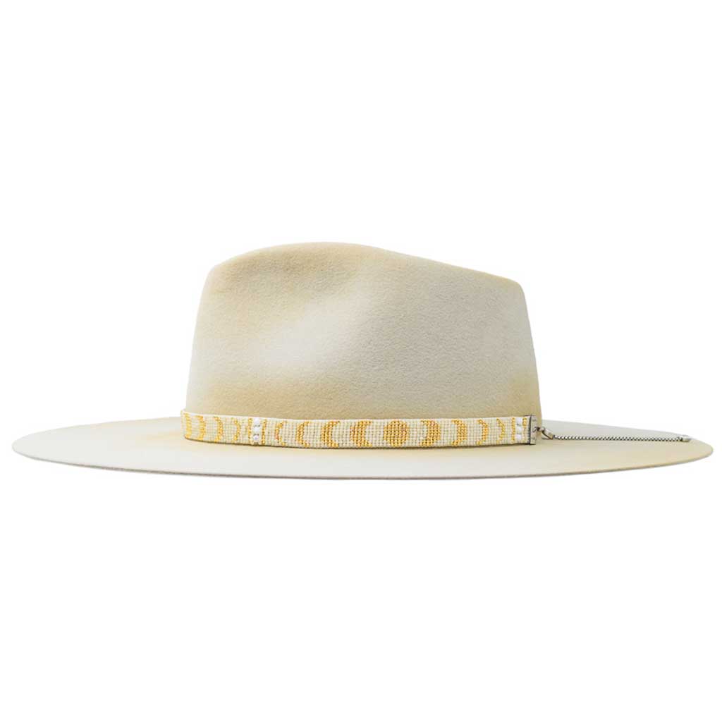 MOON GOLD NARROW WOVEN HAT BAND
