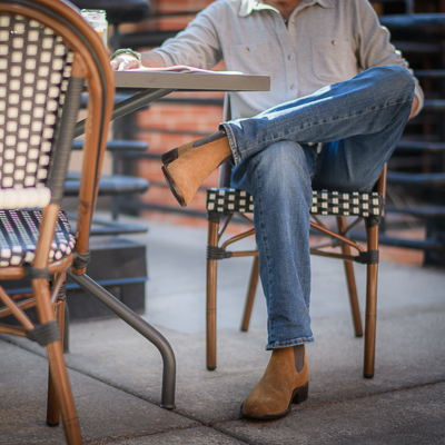 カヴァキーニョ Men's Mocha Hornback Print Cowboy Boots | Vaccari Boots