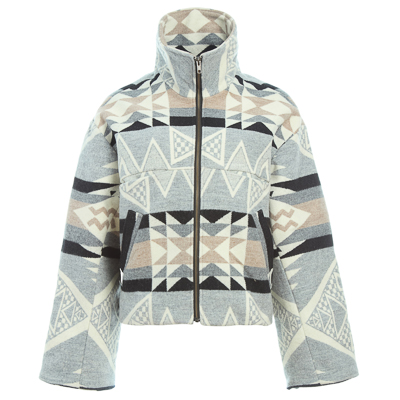 BLACK GOOSE DOWN FUR JACKET