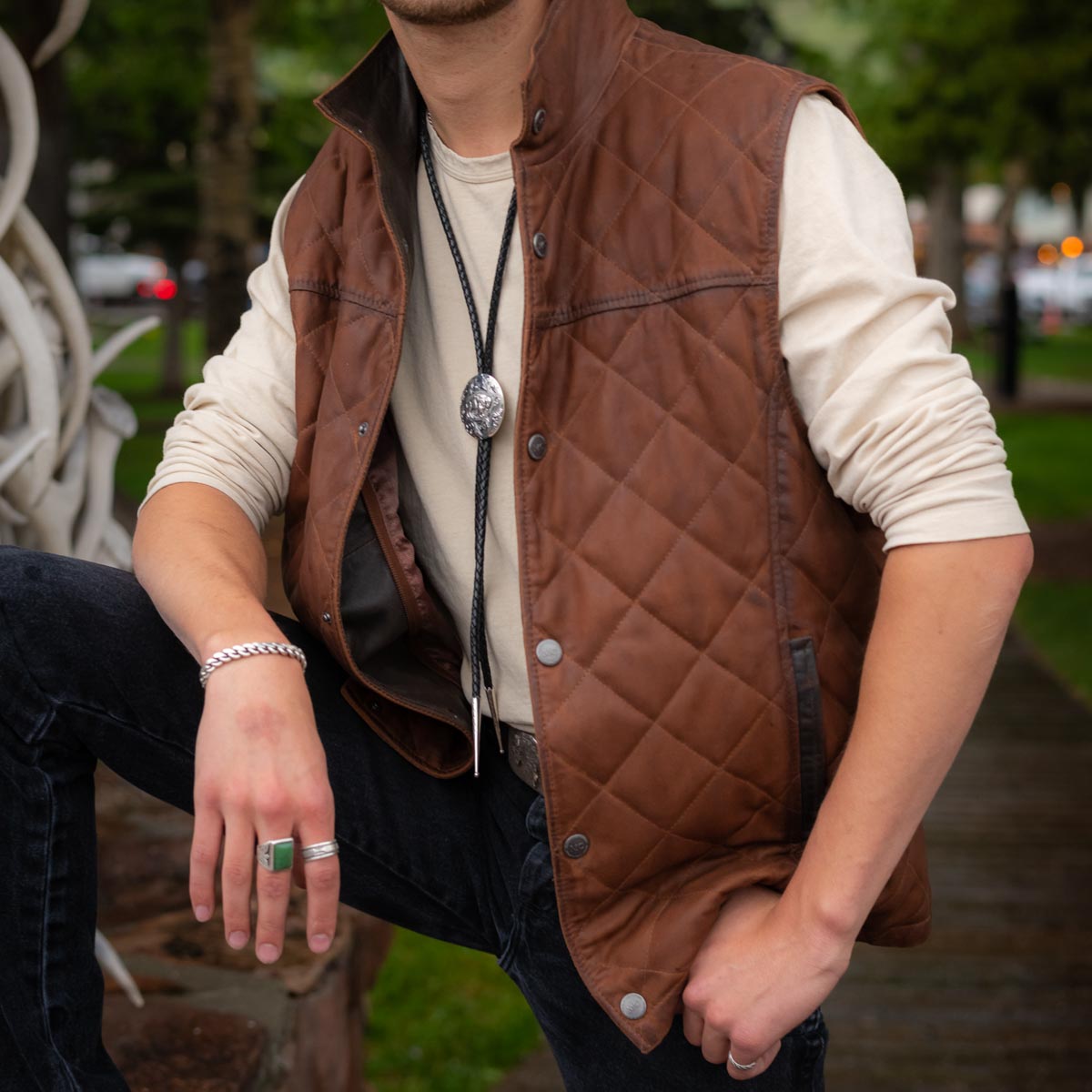 MARKAWARE&marka SHOP | . WOOL SILK BEAVER ZIP UP VEST