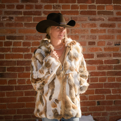 RABBIT HOODED JACKET