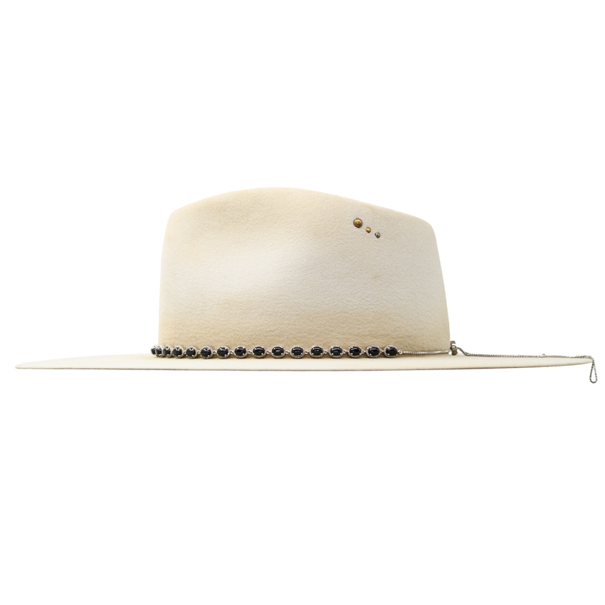 OVAL BLACK ONYX DIAMOND HAT BAND