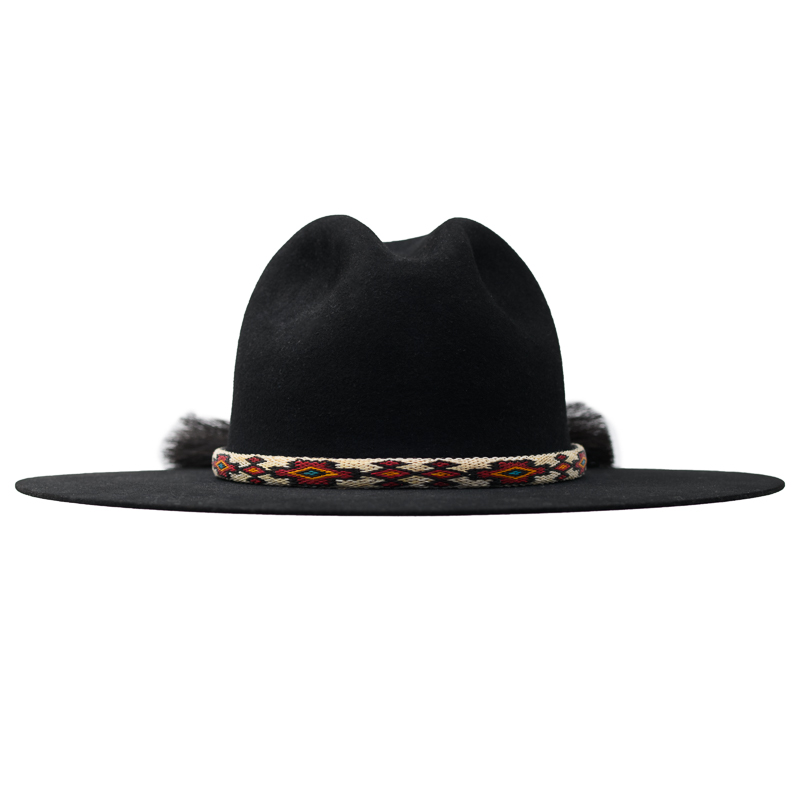 REVERSIBLE HITCHED HORSE HAIR HAT BAND