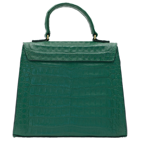 ELEANOR BAG IN EMERALD GREEN CROCODILE