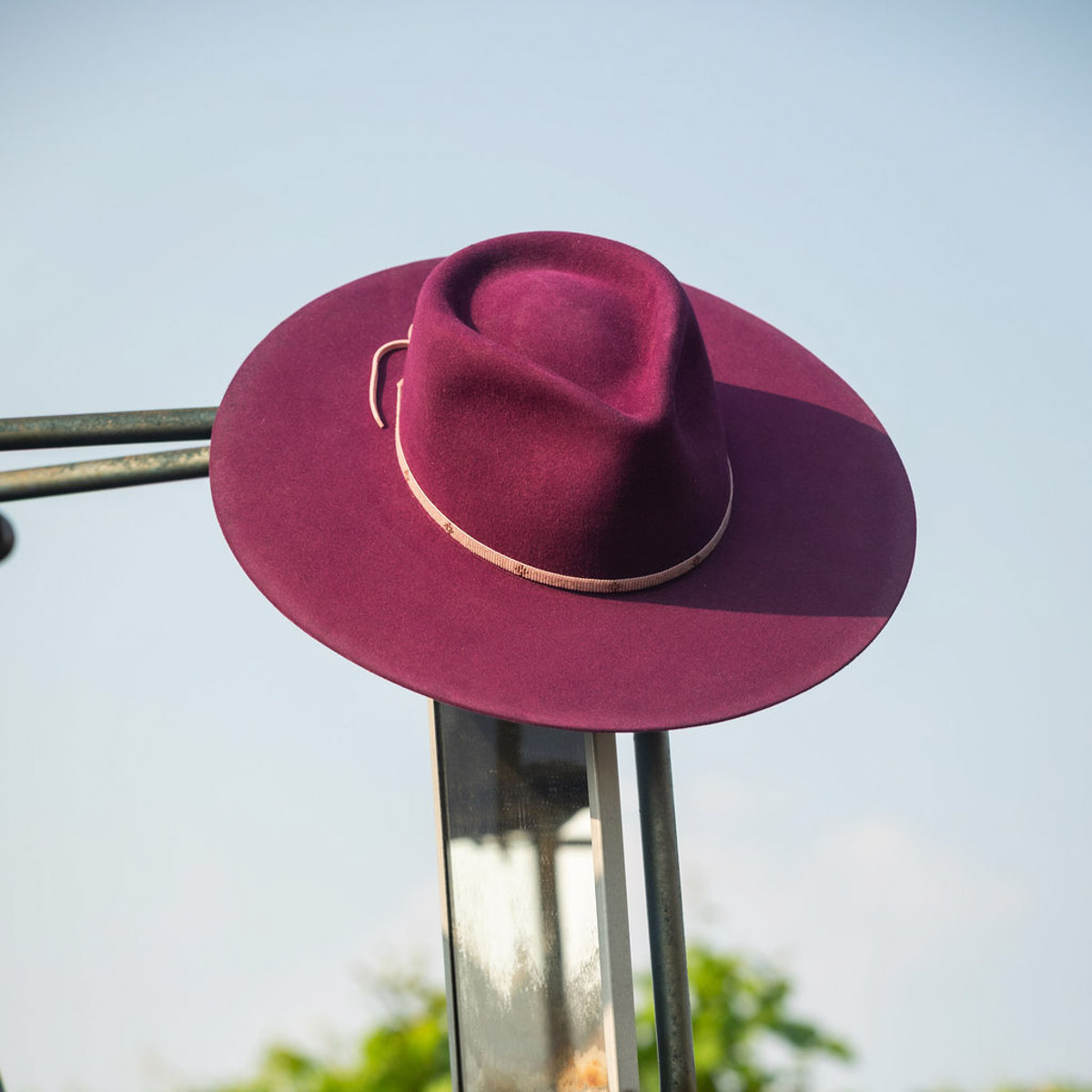 Buffalo Rainbows キャロムキュー PLUM BEAVER BLEND HAT