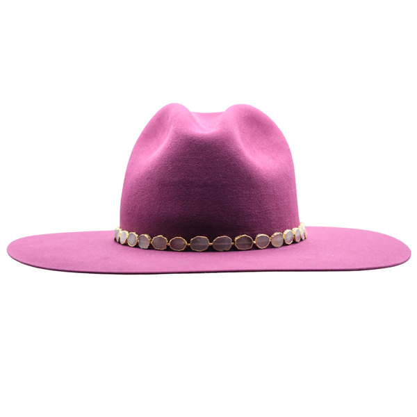 PLUM BEAVER BLEND HAT
