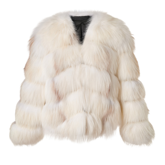 BEIGE SHEARLING COAT