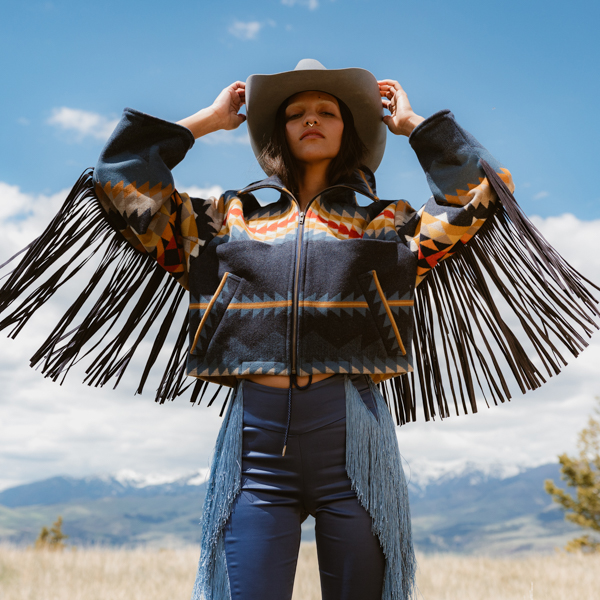 CASCADIA FRINGE CROPPED ARCHER