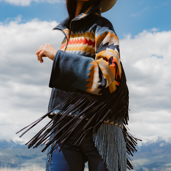 CASCADIA FRINGE CROPPED ARCHER