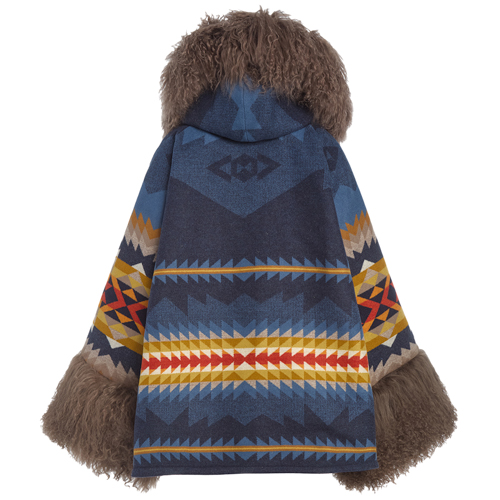 CASCADIA SHEARLING CLOAK