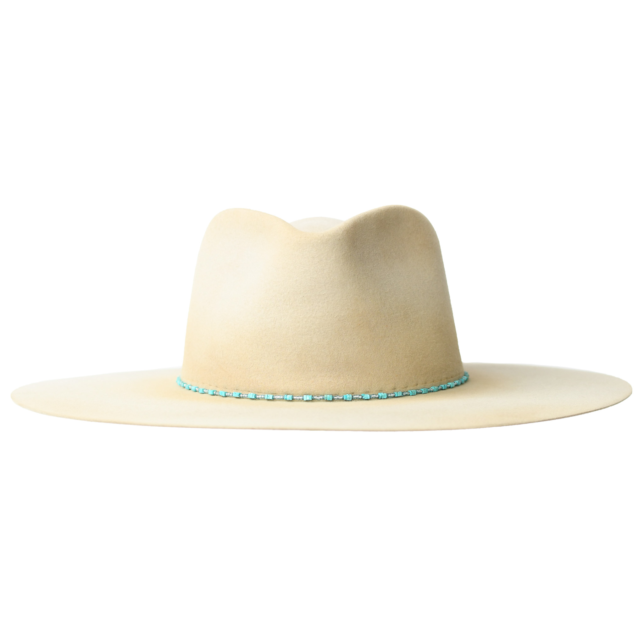 Beige Hat with Beaded Art Pierre Balmain Beige Embroidered Beaded Hat S International main image 2