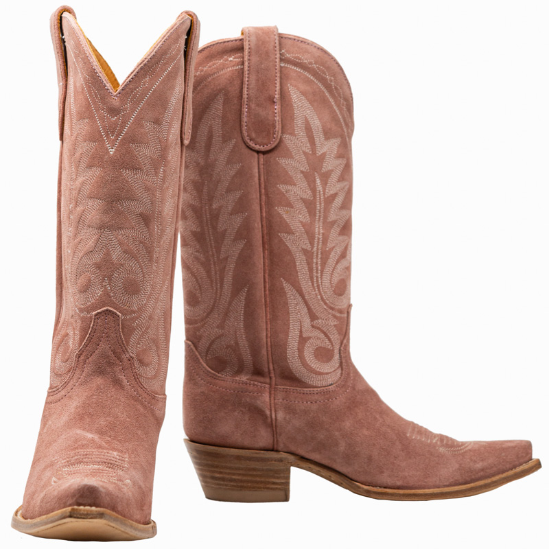 Pink and brown top cowgirl boots