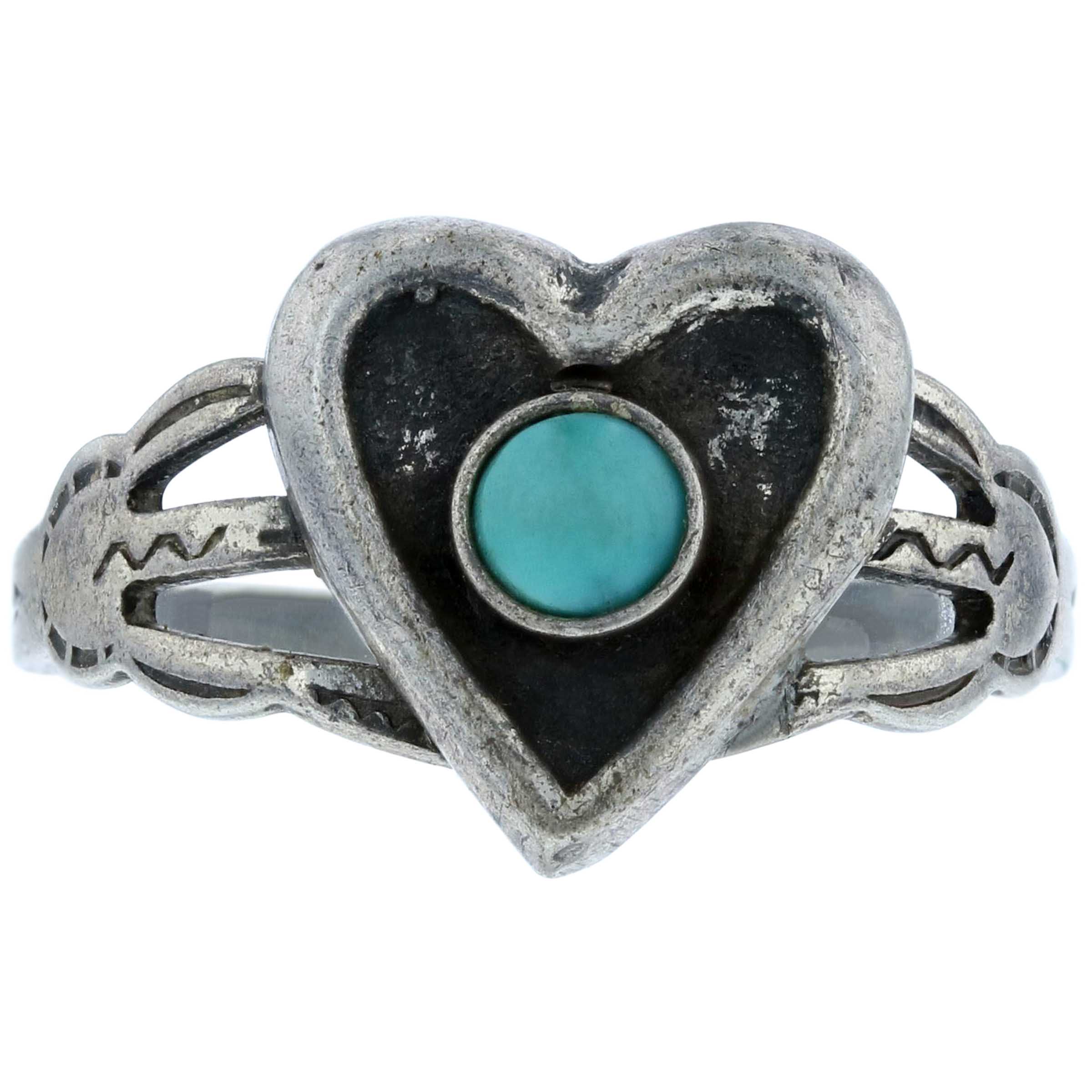 指輪・リング Vintage Fred Harvey Style Ring FRED HARVEY HEART RING