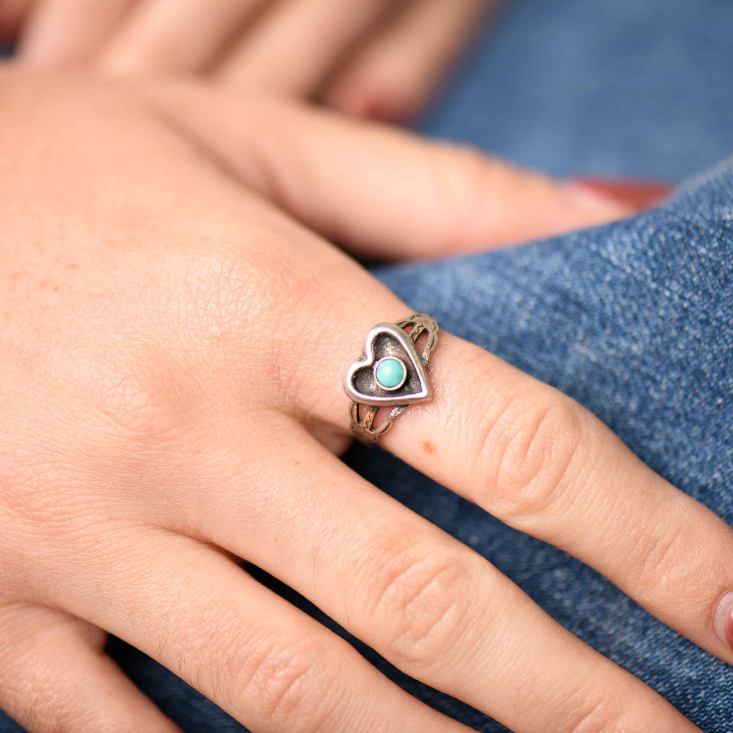 指輪・リング Vintage Fred Harvey Style Ring FRED HARVEY HEART RING