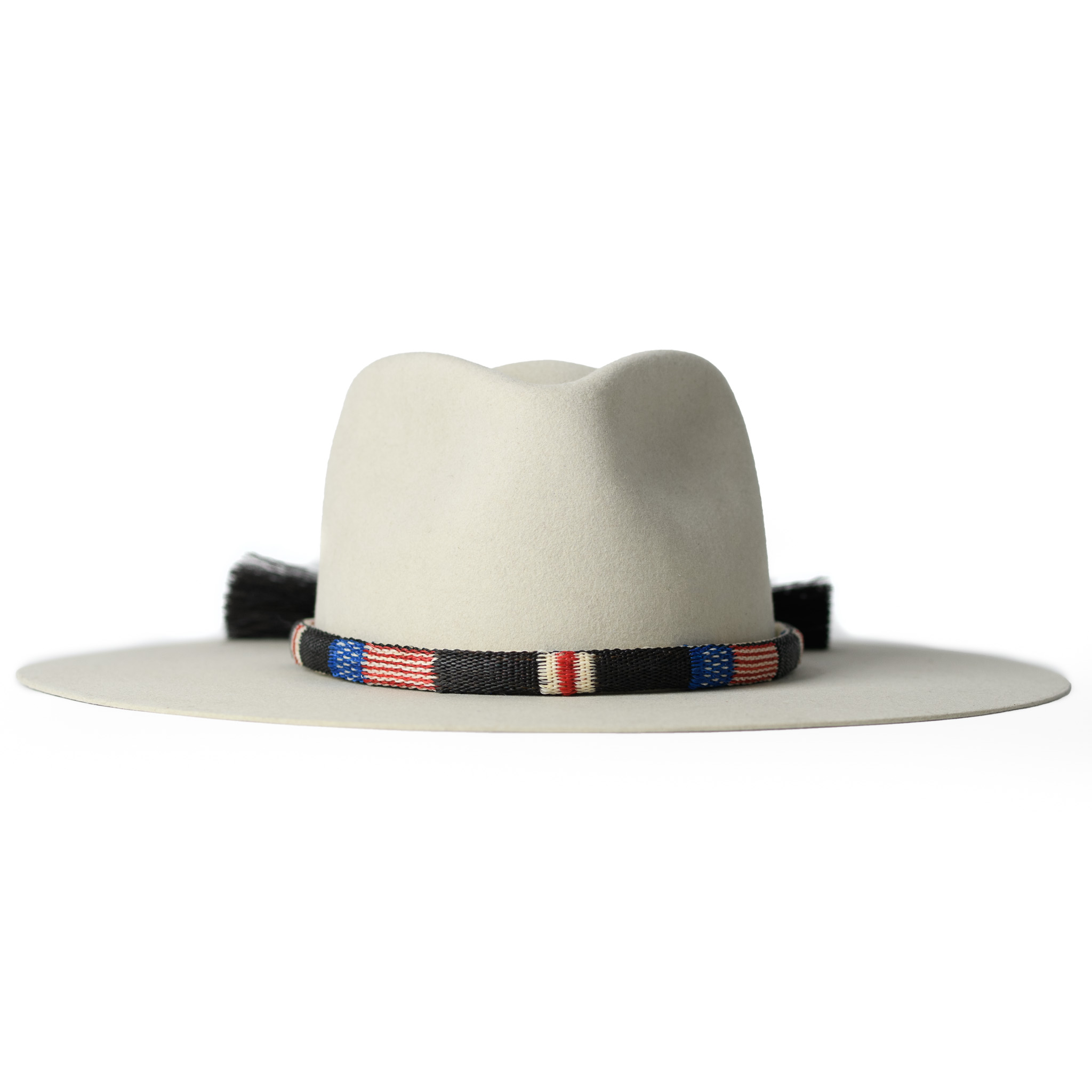 AMERICAN FLAG HITCHED HORSE HAIR HAT BAND
