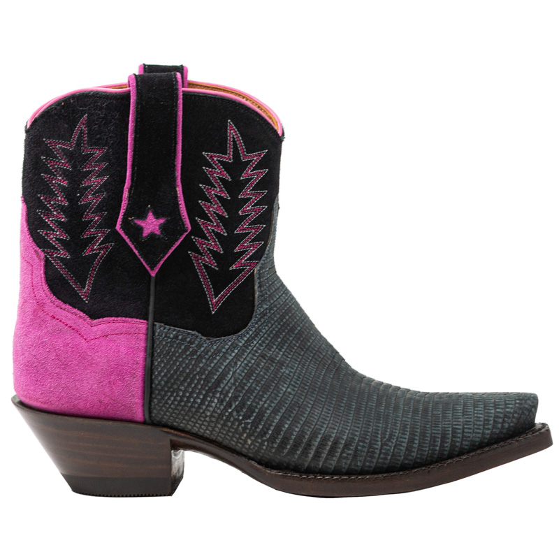 Women's black lizard cowboy cheap boots