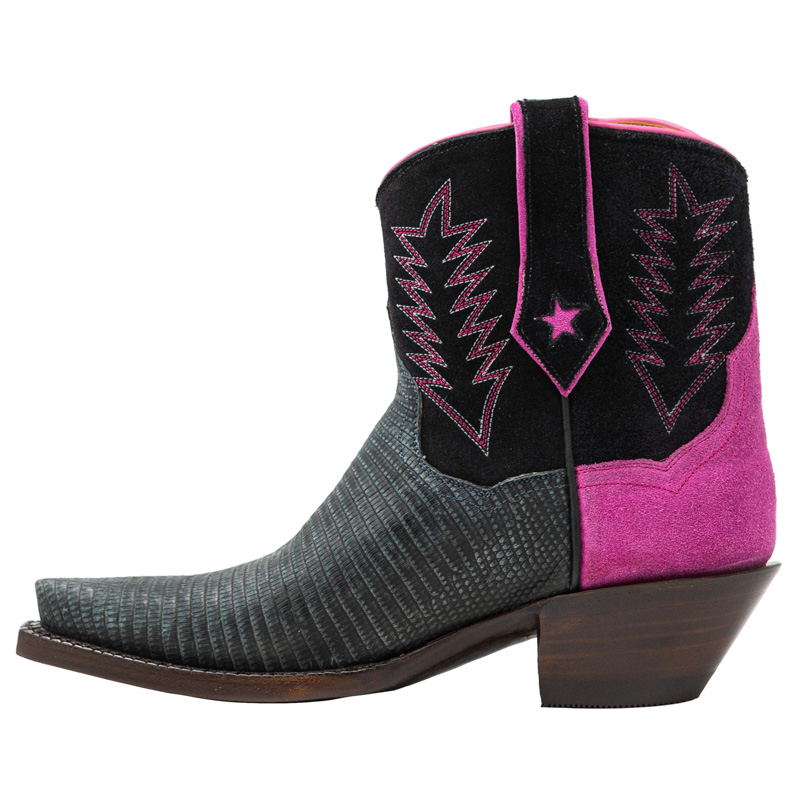 Women's black on sale lizard cowboy boots