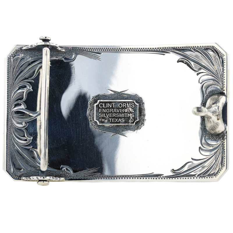 BUFFALO WHEATGRASS ENGRAVING TROPHY BUCKLE