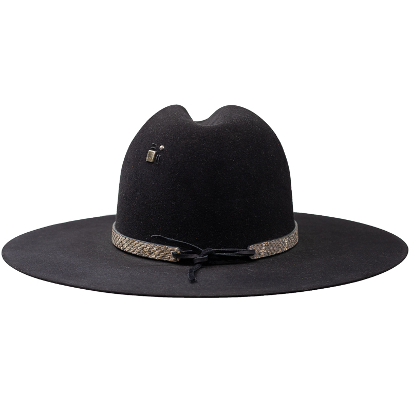 5839 Western Hatband Hat Band Black Genuine Snake Skin With 3 Pc Buckle Set Black Python Snakeskin Cowboy Hat Band Gold 3 Piece Buckle  main image 4