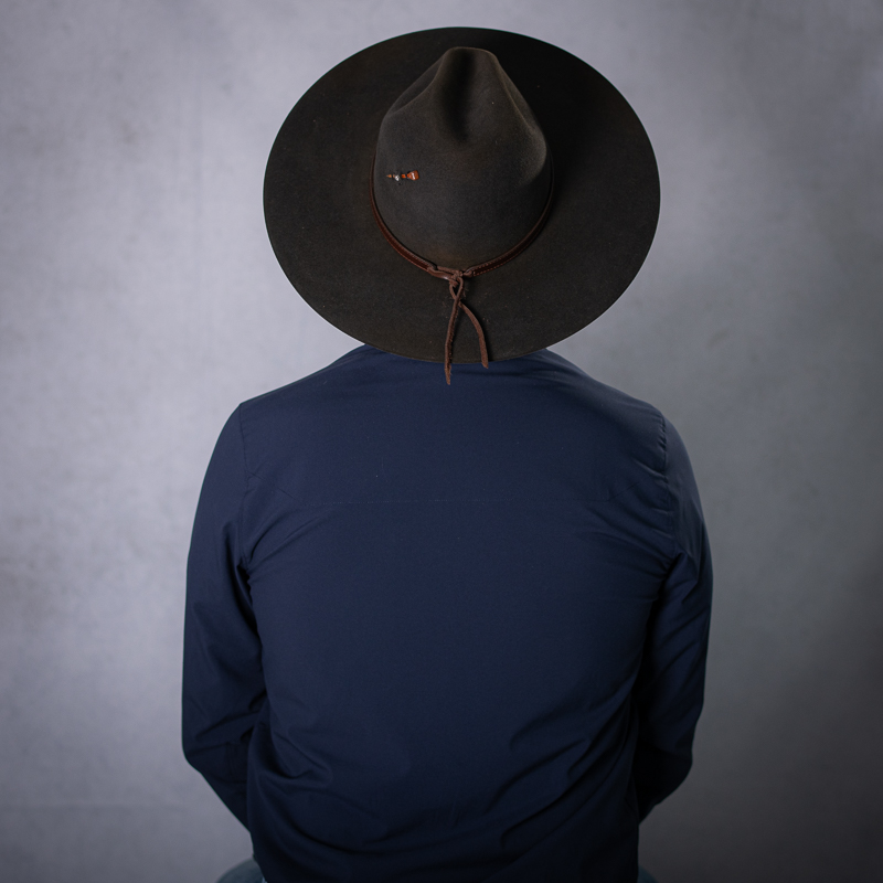 CHARCOAL BEAVER BLEND HAT