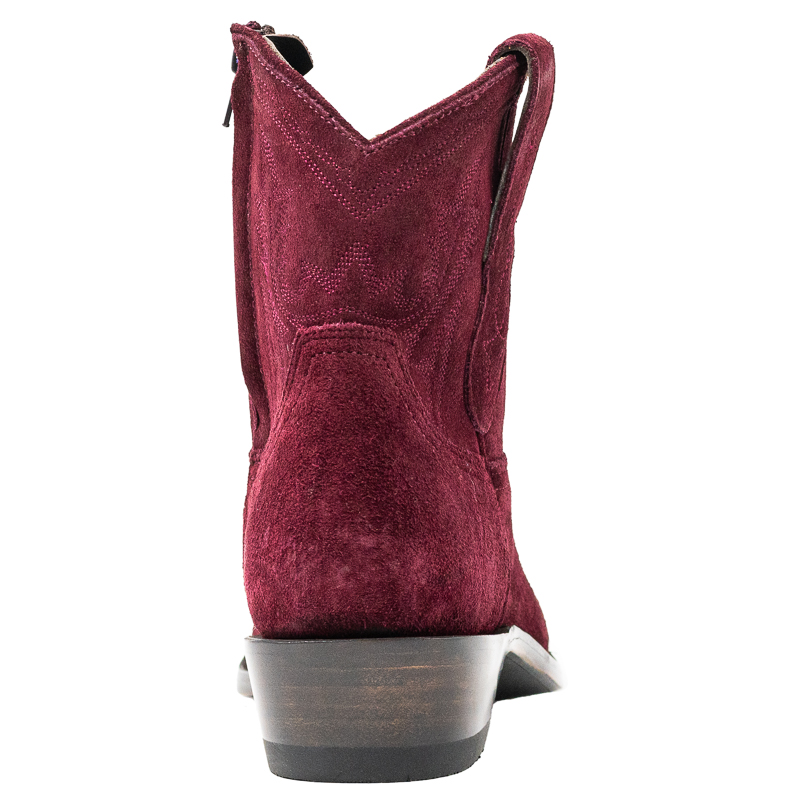 Wine suede boots sale