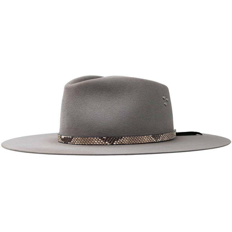 ASH GREY RABBIT HAT