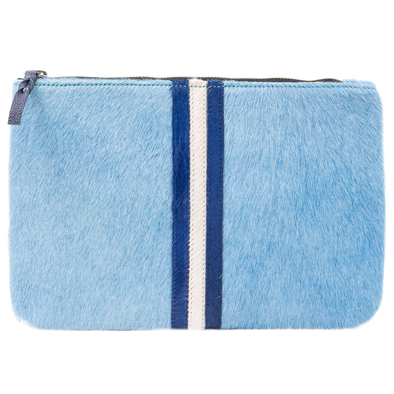 Powder Blue Kimono Clutch Purse | LIKHÂ | Wolf & Badger