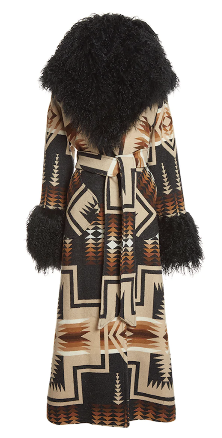 HARDING OXFORD SHEARLING DUSTER