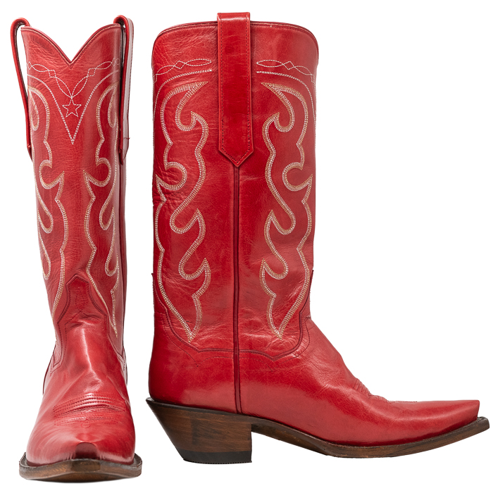 Cherry red cowboy outlet boots