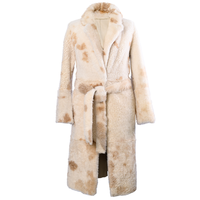 Cream Teddy Long Coat